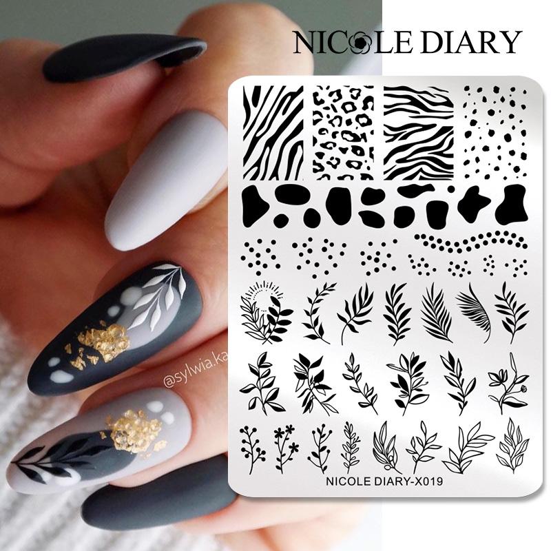 3D Printing Templates Free - NICOLE DIARY liście kwiatowe płytki do