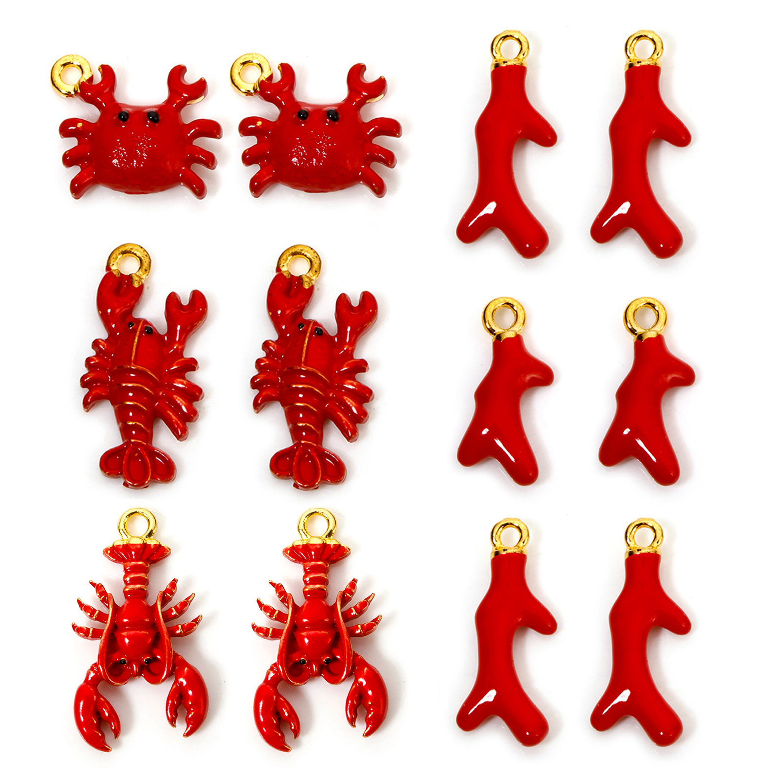 3D Printing Jewellery - 10 PC Biżuteria oceaniczna ze stopu