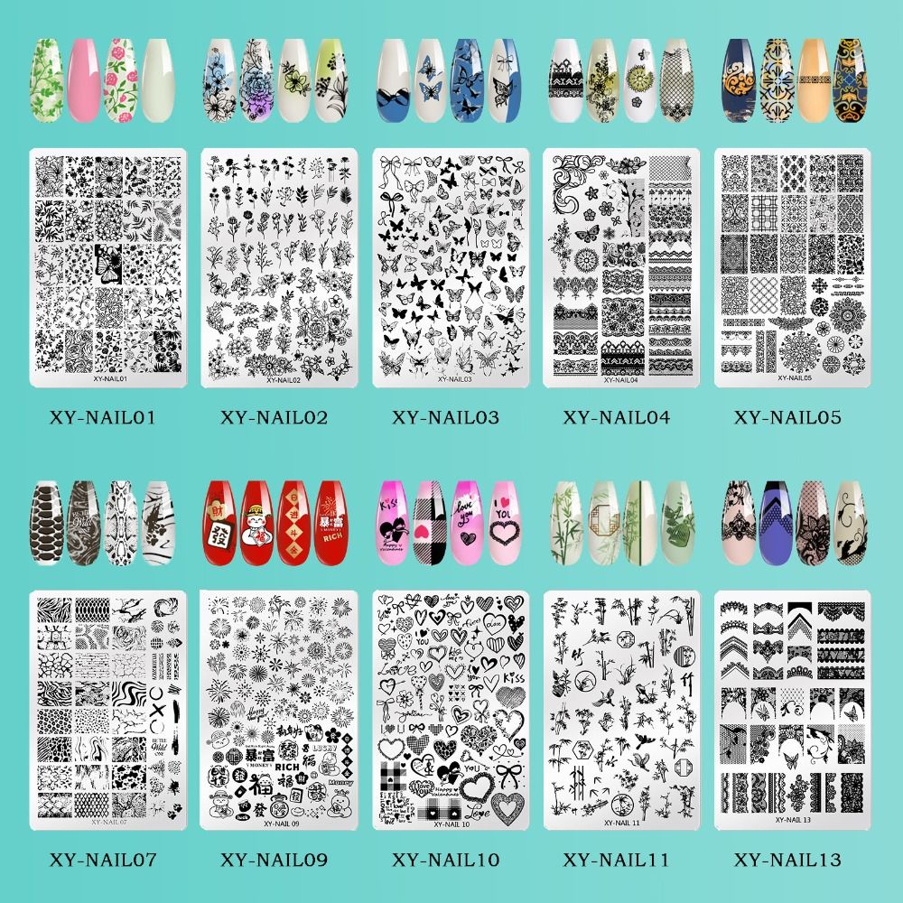 3D Printing Templates Free - Nowa płytka do zdobienia paznokci ze