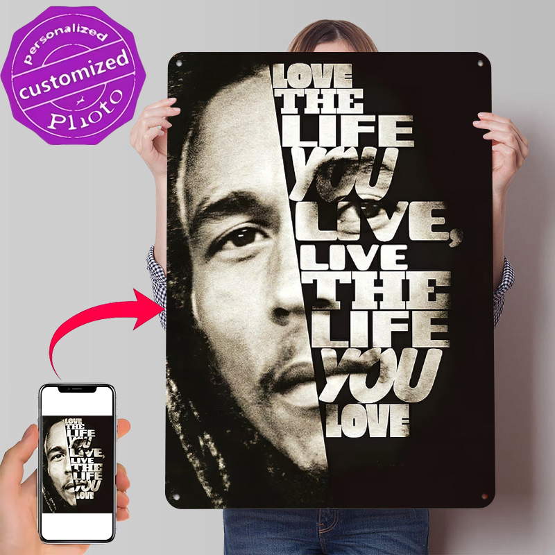 3D Printing Quotes - Plakat z cytatem Boba Marleya Retro