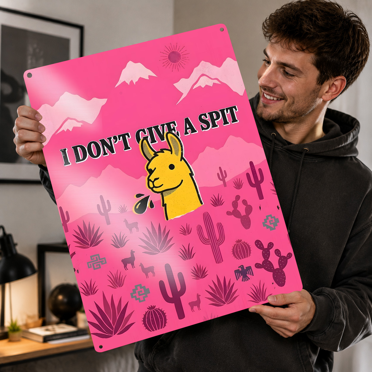 3D Printing Quotes - Zabawny cytat z lamy, która plivie: