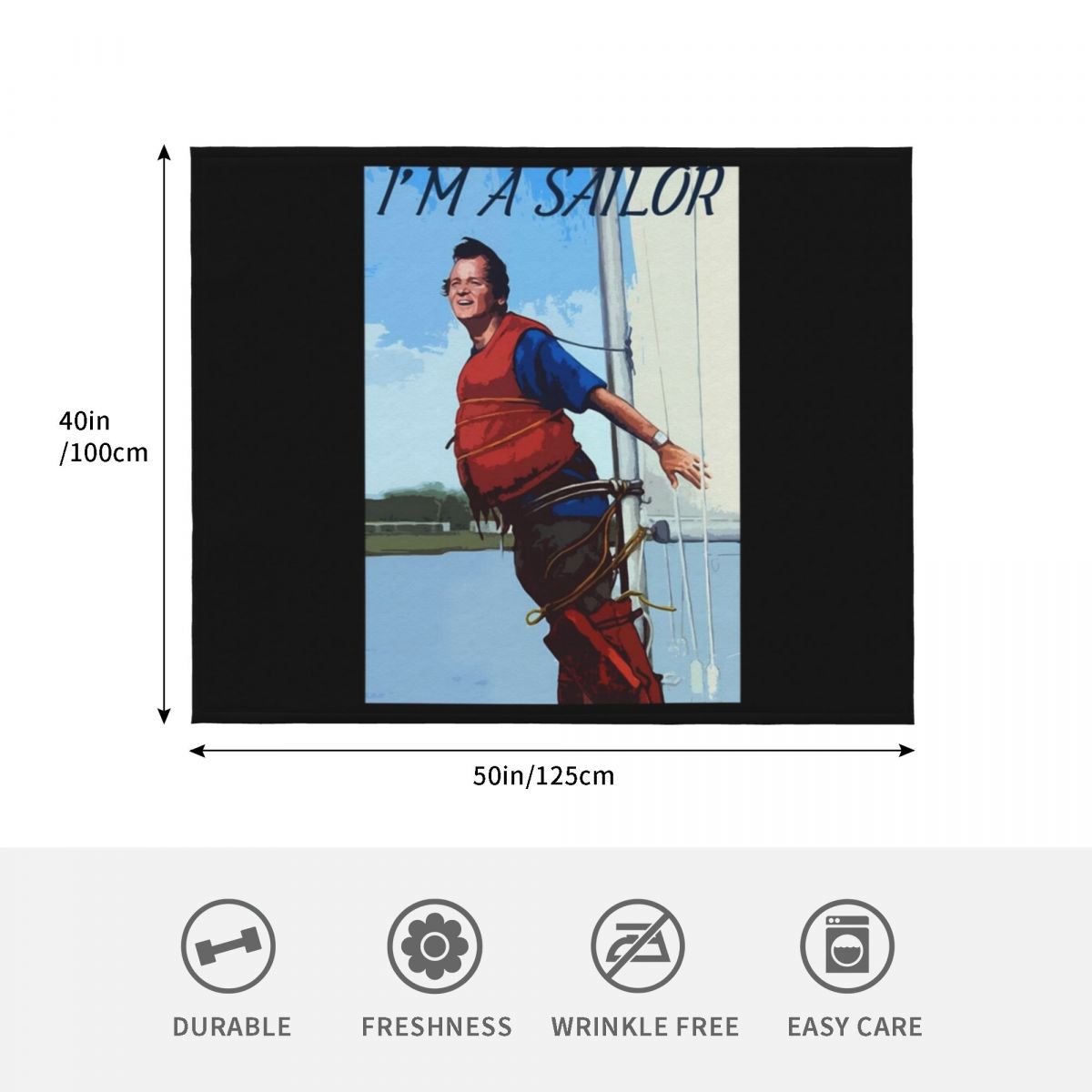 Koc z cytatem Im A Sailor Bob  – 3D Printing Quotes recenzja i cena